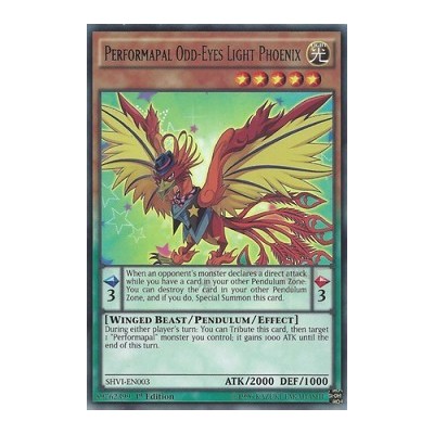 Performapal Odd-Eyes Light Phoenix - SHVI-EN003 x