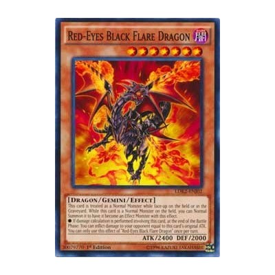 Red-Eyes Black Flare Dragon - LDK2-ENJ02