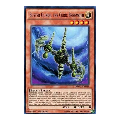 Buster Gundil the Cubic Behemoth - MVP1-ENG35 - Gold Rare