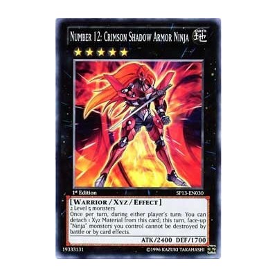 Number 12: Crimson Shadow Armor Ninja - ORCS-EN042 - Ultimate Rare