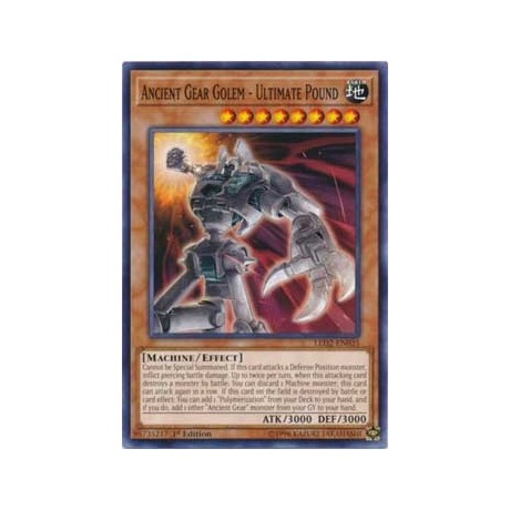 Ancient Gear Golem - Ultimate Pound - LED2-EN035