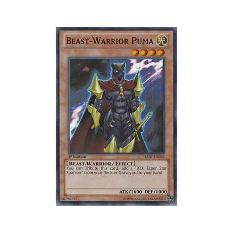 Beast-Warrior Puma - DT07-EN052