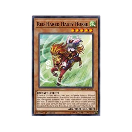 Red Hared Hasty Horse - FLOD-EN034