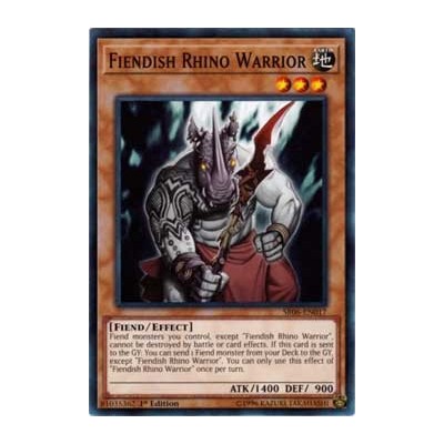 Fiendish Rhino Warrior - SR06-EN017