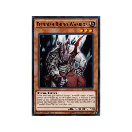 Fiendish Rhino Warrior - SR06-EN017