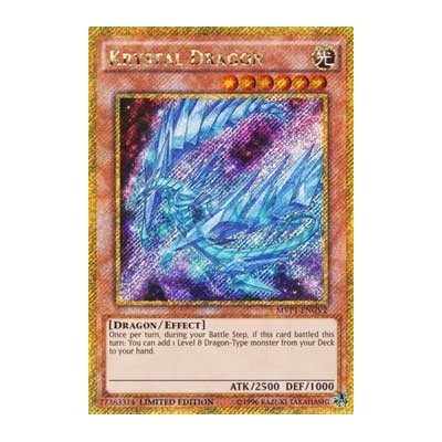 Krystal Dragon - MVP1-ENGV2 - Gold Secret Rare