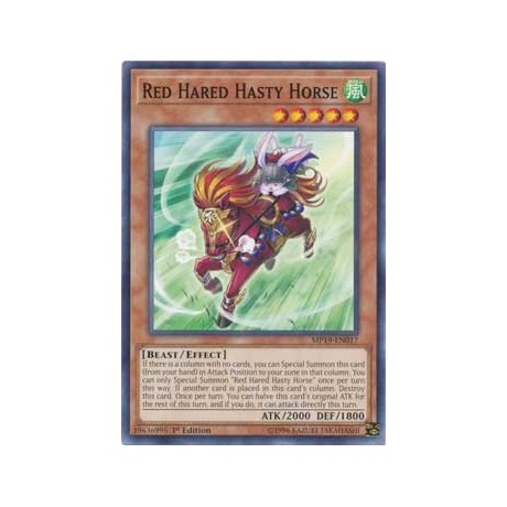 Red Hared Hasty Horse