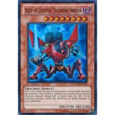 Ally of Justice Thunder Armor - HA02-EN021 - Danificada