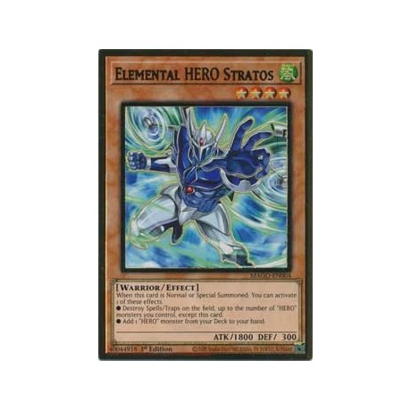 Elemental HERO Stratos (alternate art) - MAGO-EN004