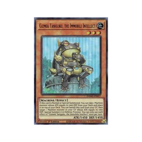 Gizmek Taniguku, the Immobile Intellect - DAMA-EN017