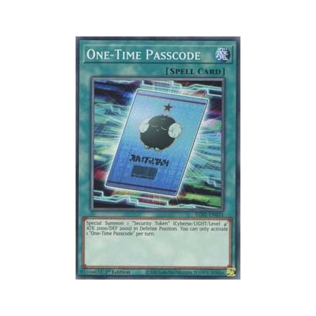 One-Time Passcode - EGS1-EN031