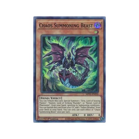 Chaos Summoning Beast - MP21-EN250