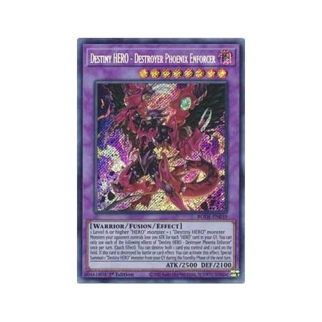 Destiny HERO - Destroyer Phoenix Enforcer - BODE-EN039