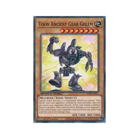 Toon Ancient Gear Golem - SGX1-ENI11