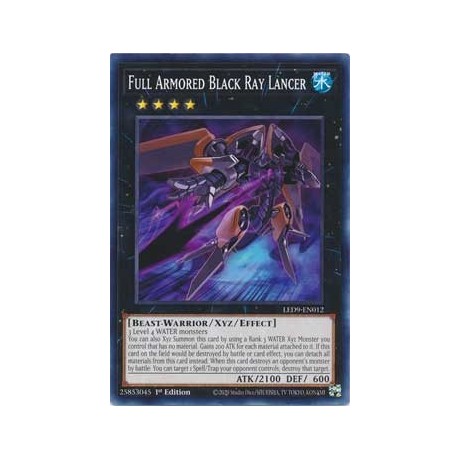 Full Armored Black Ray Lancer - LED9-EN012