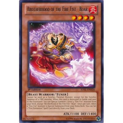 Brotherhood of the Fire Fist - Boar - JOTL-EN026