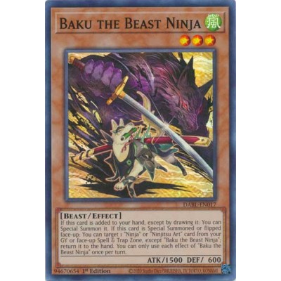 Baku the Beast Ninja - DABL-EN017