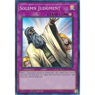 Solemn Judgment - MAZE-EN063