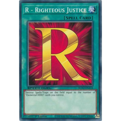 R - Righteous Justice - SGX2-ENA14