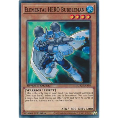 Elemental HERO Bubbleman - SGX2-ENA08 - Secret Rare