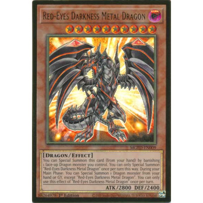 Red-Eyes Darkness Metal Dragon - MGED-EN009 - Versão 1