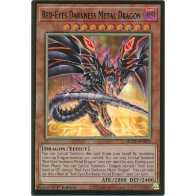 Red-Eyes Darkness Metal Dragon - MGED-EN009 - Versão 2