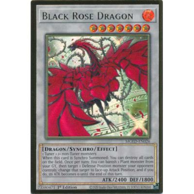 Black Rose Dragon (alternate art) - MGED-EN026