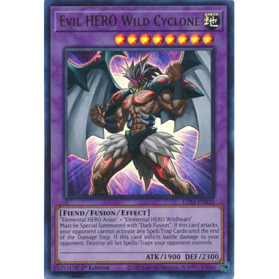 Evil HERO Wild Cyclone - LDS3-EN030 - Ultra Rare