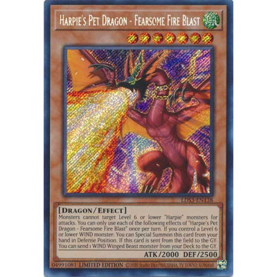 Harpie's Pet Dragon - Fearsome Fire Blast - LDS3-EN138