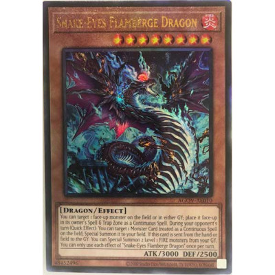 Snake-Eyes Flamberge Dragon - AGOV-AE010 - Ultimate Rare - Versao Asiatica