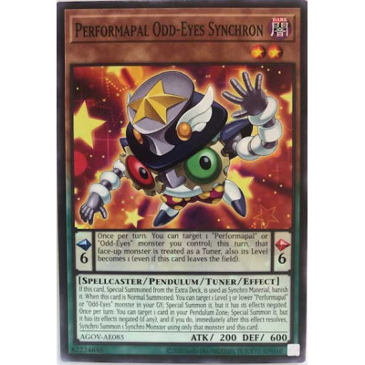 Performapal Odd-Eyes Synchron - AGOV-AE085 - Versao Asiatica