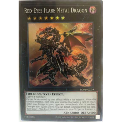 Red-Eyes Flare Metal Dragon - RC04-AE039 - Versao Asiatica