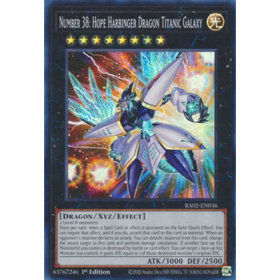 Number 38: Hope Harbinger Dragon Titanic Galaxy - RA02-EN036 - Super Rare