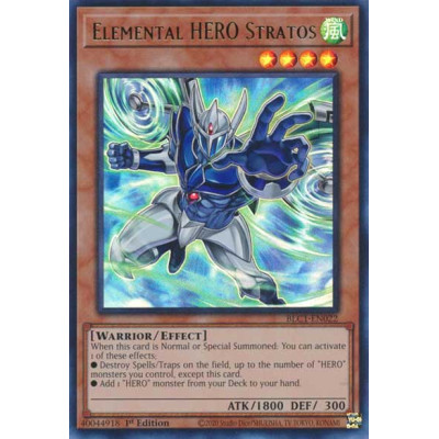 Elemental HERO Stratos (B) - BLC1-EN022 - Prata