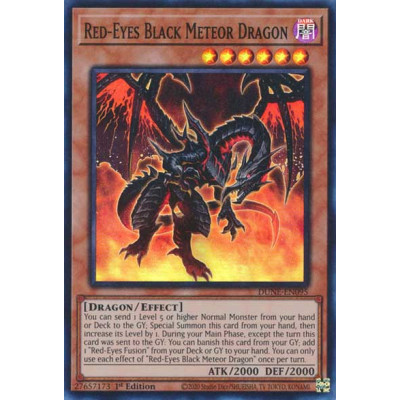 Red-Eyes Black Meteor Dragon - DUNE-EN095