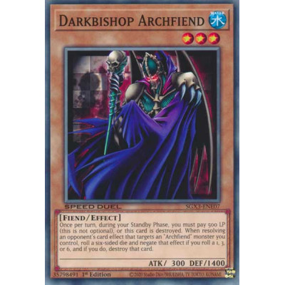 Darkbishop Archfiend - SGX3-ENE07