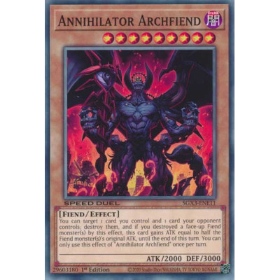 Annihilator Archfiend - SGX3-ENE11