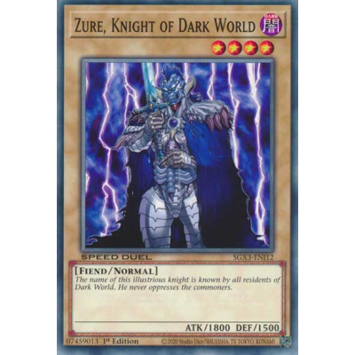 Zure, Knight of Dark World - SGX3-ENI12