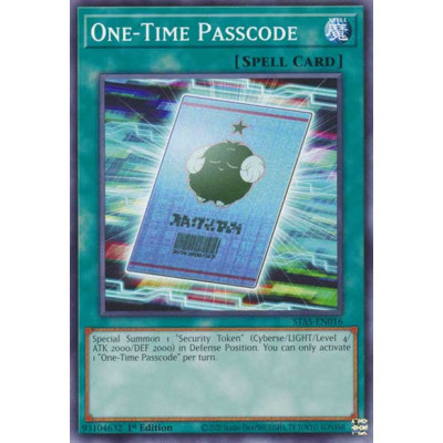 One-Time Passcode - STAS-EN016