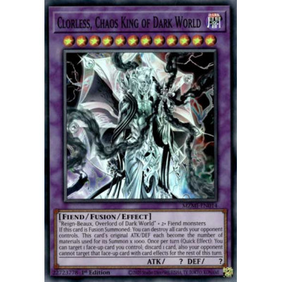 Clorless, Chaos King of Dark World - MZMI-EN014